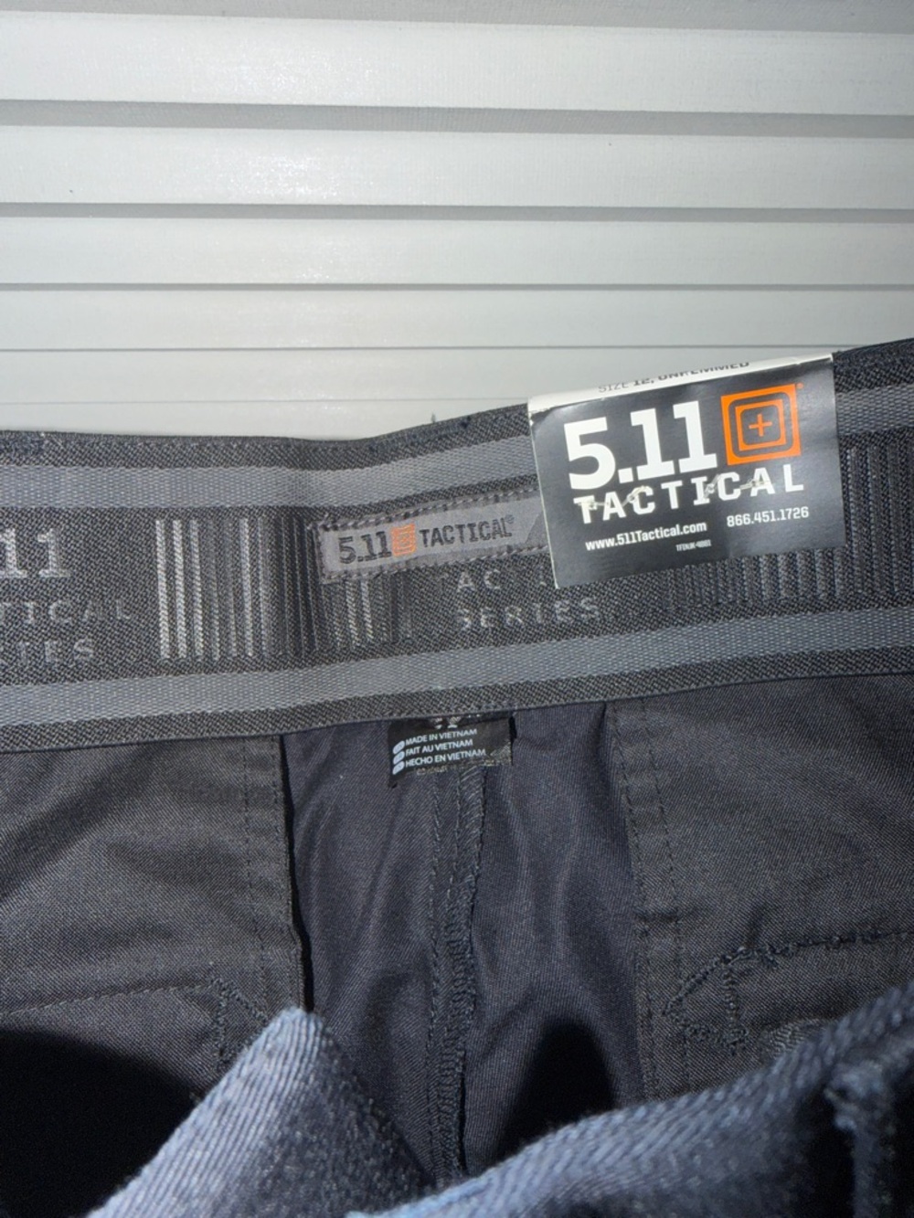 5.11 Tactical Navy Cargo Pants - Utility Work Trousers Women’s Sz 12 - Picture 4 of 9
